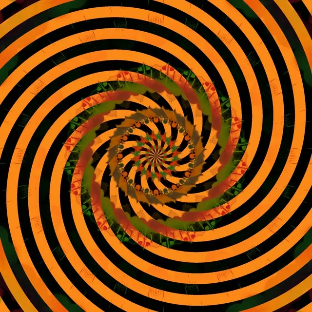 Túnel Neón Caleidoscopio Espiral 1:1 Cadrado 60fps Protector de Pantalla VjLoops