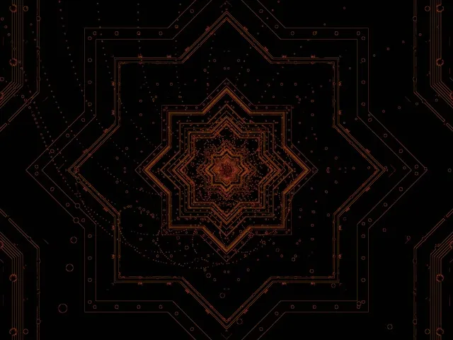 Neon Tunnel Bakrena Zvezda Vrtinec Vj Loop 4:3 Klasični 60fps Ohranjevalnik zaslona