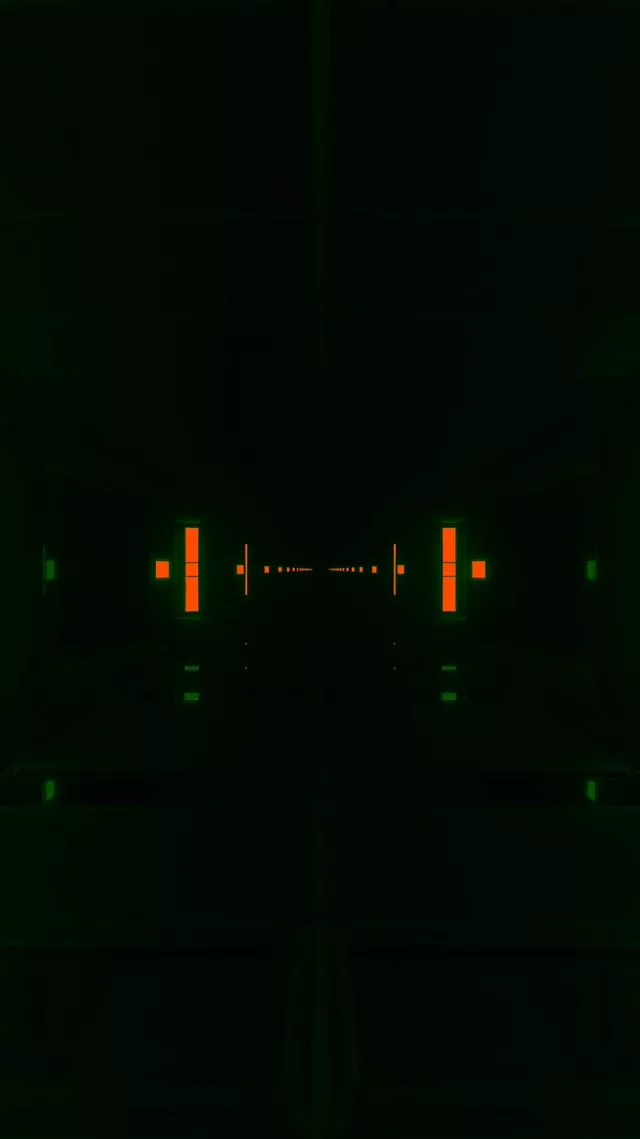 네온 터널 주황색 녹색 60fps 9:16 릴스 화면보호기 VJ Loop PC 노트북