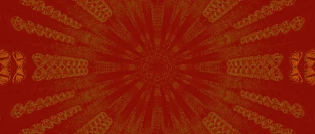 Neon Tunnel Orange Green Kaleidoscope Burst VJ Loop 21:9 Ultrawide 60fps Screensaver