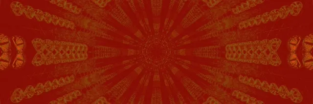 Neon Tunnel Orange Green Kaleidoscope Burst Vj Loop 3:1 Triple Wide 60fps Screensaver