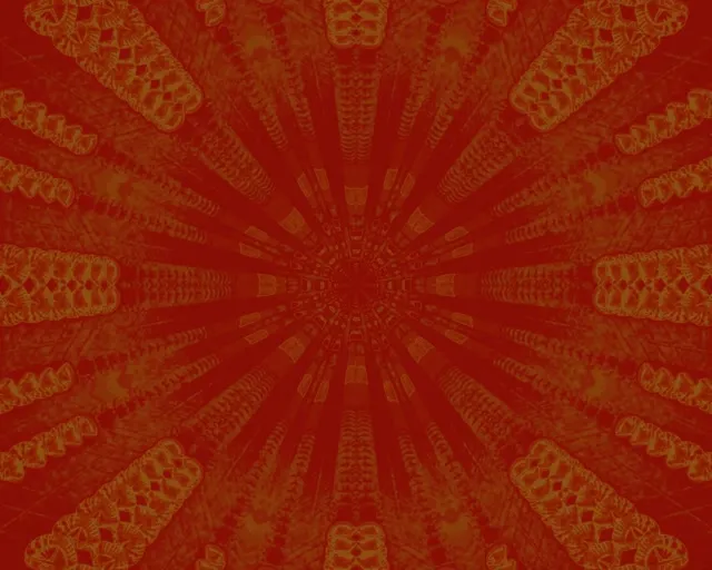 Neon Tunnel Orange Green Tribal Burst VJ Loop 5:4 Industrial 60fps Screensaver