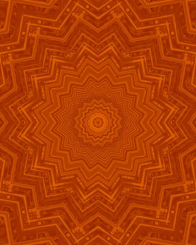 Neon Tunel Narančasta Zvijezda Kaleidoskop Vj Loop 4:5 Instagram 60fps Screensaver
