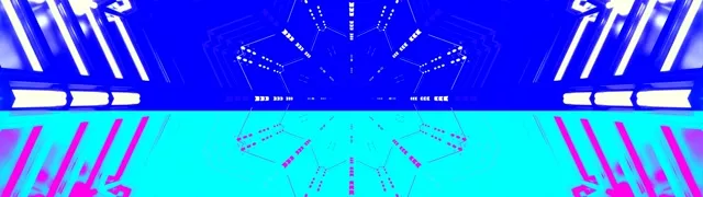 Neon Tunela Pentagonoko Sarea 32:9 Ultrawide 60fps Pantaila-babesa VJ Loop