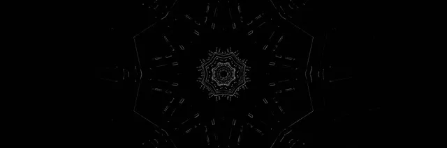 Terowongan Neon Kaleidoskop Pentagon VJLoops 3:1 Triple Wide 60fps Screensaver