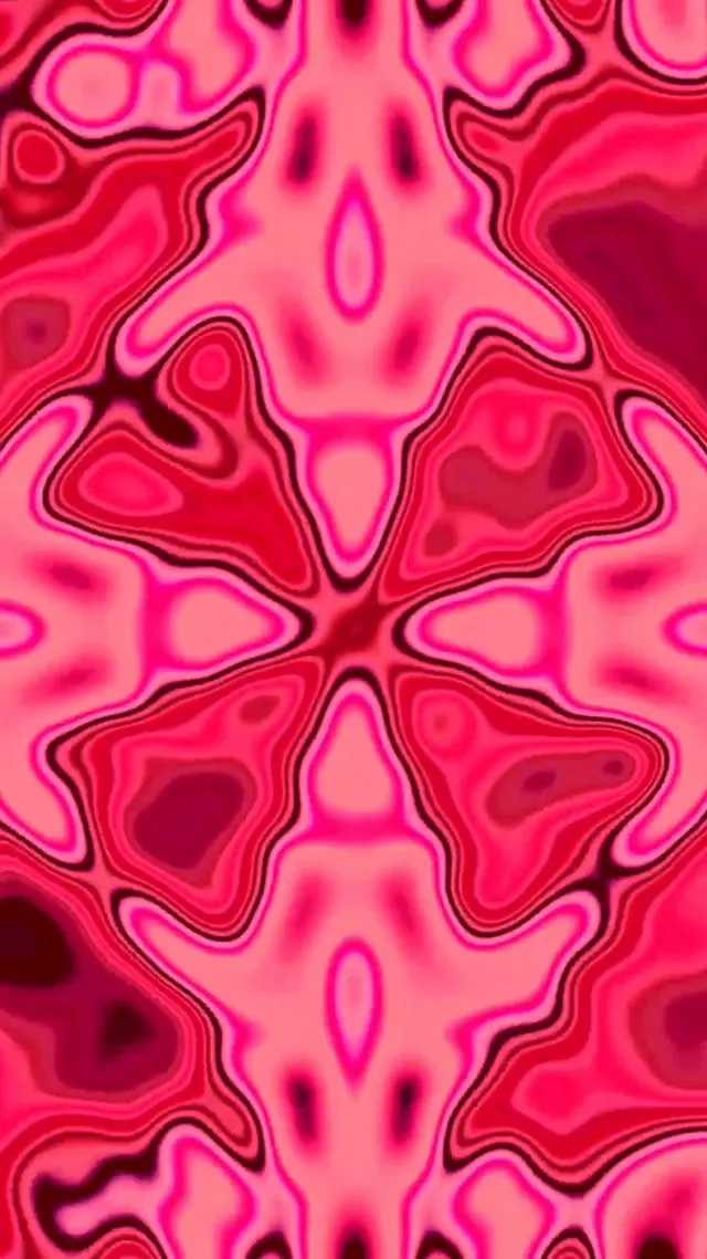 کالیدوسکوپ سیال تونل نئون صورتی VJLoops 9:16 ریلز 60fps محافظ صفحه