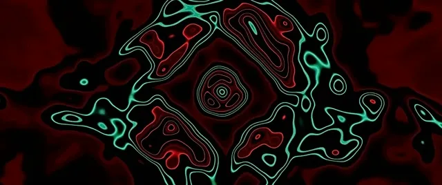 Neon Tunnel Morphing Blob Vortex 2.39:1 Cinemascope 60fps Screensaver Vj Loop