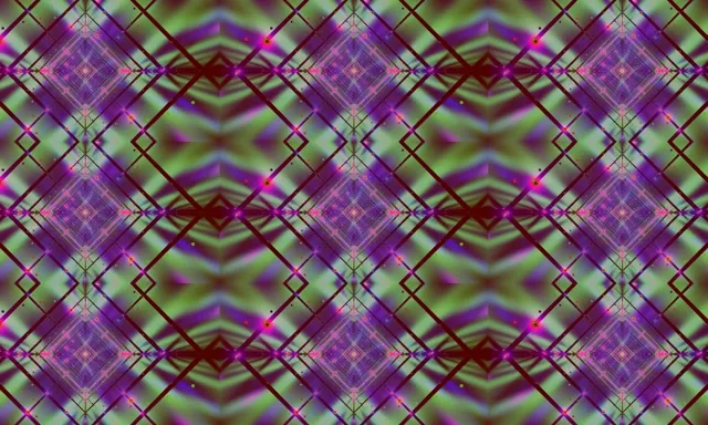 Неоновий Тунель Алмазна Сітка Калейдоскоп 5:3 wide 60fps Скрінсейвер VJ Loop