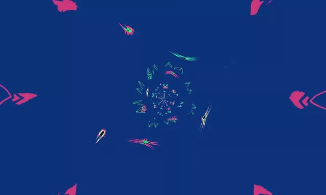 네온 터널 핑크 그린 나선 화면보호기 5:3 와이드 60fps VJ Loop