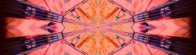 Неоновый Туннель Калейдоскоп Алмазный Взрыв 32:9 Супер Ультраширокий 60fps Заставка VJ Loop