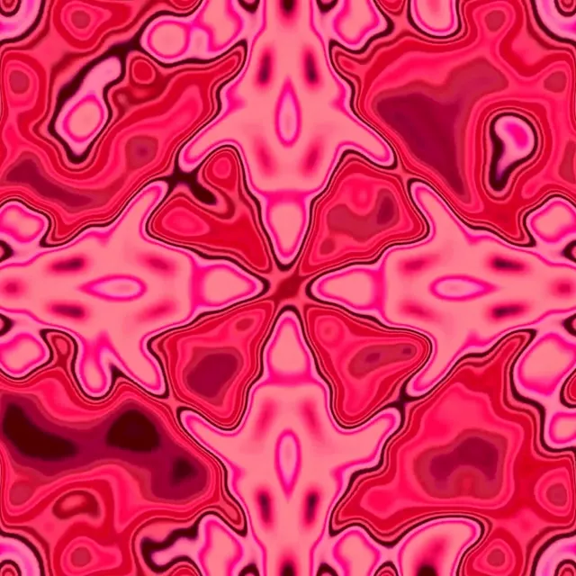 Neon Tunnel Pink Kaleidoscope Vj Loop 1:1 Square 60fps Screensaver
