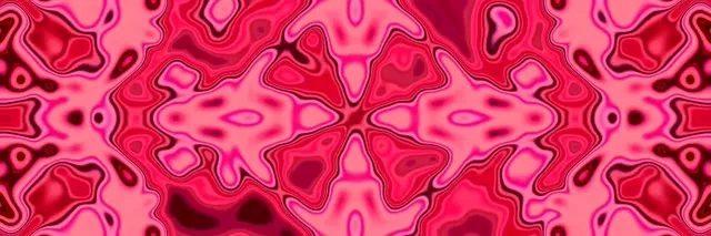 Neon Tunnel Roze Kaleidoscoop Vj Loop 3:1 Drievoudig Breed 60fps Schermbeveiliging