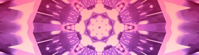 Neon Tunela Arrosa Kaleidoskopioa Vj Loop 32:9 Super Ultrawide 60fps Pantaila-babeslea