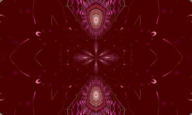 Kaleidoscope Neon Tunnel 5:3 Wide 60fps VJ Loop Screensaver