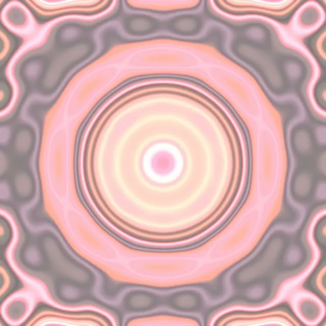 Túnel de Neó Vòrtex Ondulacions Rosa Préssec | VJ Loop | 1:1 Quadrat | 60fps | Estalviapantalles