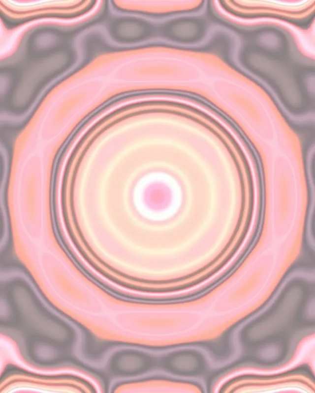 Tunel Neonowy Brzoskwiniowy Różowy Falujący Wir VJ Loop 4:5 Instagram 60fps Wygaszacz