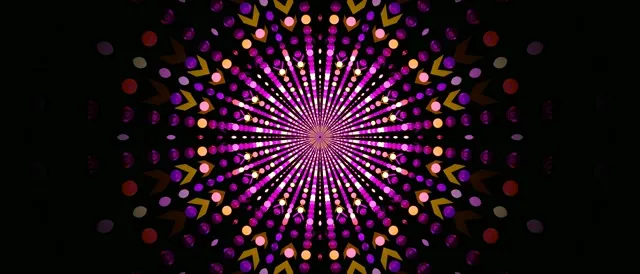 Neon Tunnel Radial Dot Burst Screensaver 21:9 Ultrawide 60fps Vj Loop