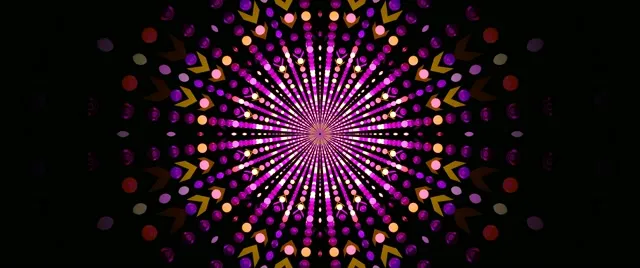 Neon Tunnel Radial Dot Burst Screensaver 2.39:1 Cinemascope 60fps Vj Loop