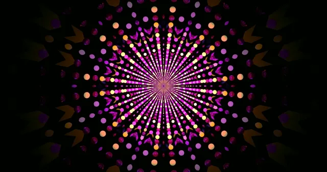 Neon Tunnel Pink Purple Dots Screensaver 4K UHD 60fps Vj Loop