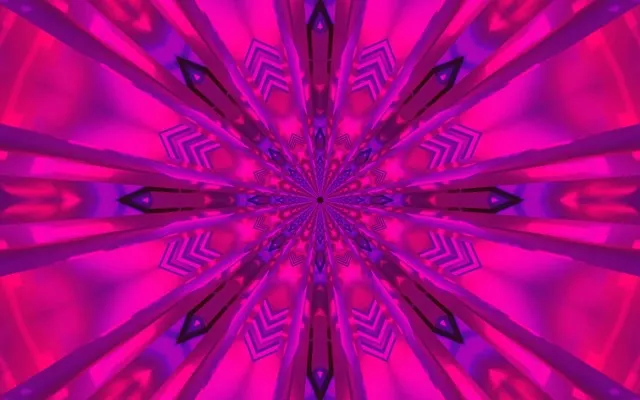 Tunel Neon Caleidoscop Explozie VJLoops 16:10 MacBook 60fps Screensaver Roz Violet