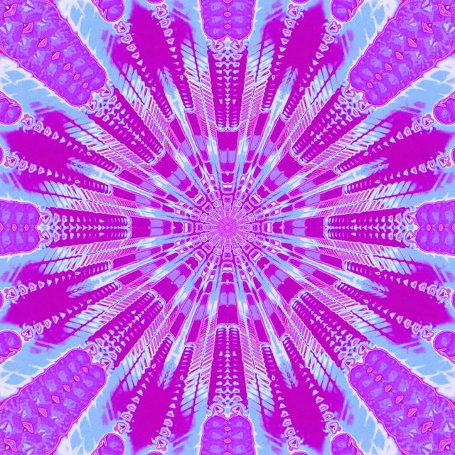 Neon Tunel Kaleidoskopio Leherketa VJ Loop 1:1 Karratua 60fps Pantaila-babeslea