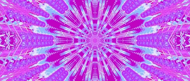 Neon Tunnel Kaleidoscope Burst Vj Loop 21:9 Ultrawide 60fps Screensaver