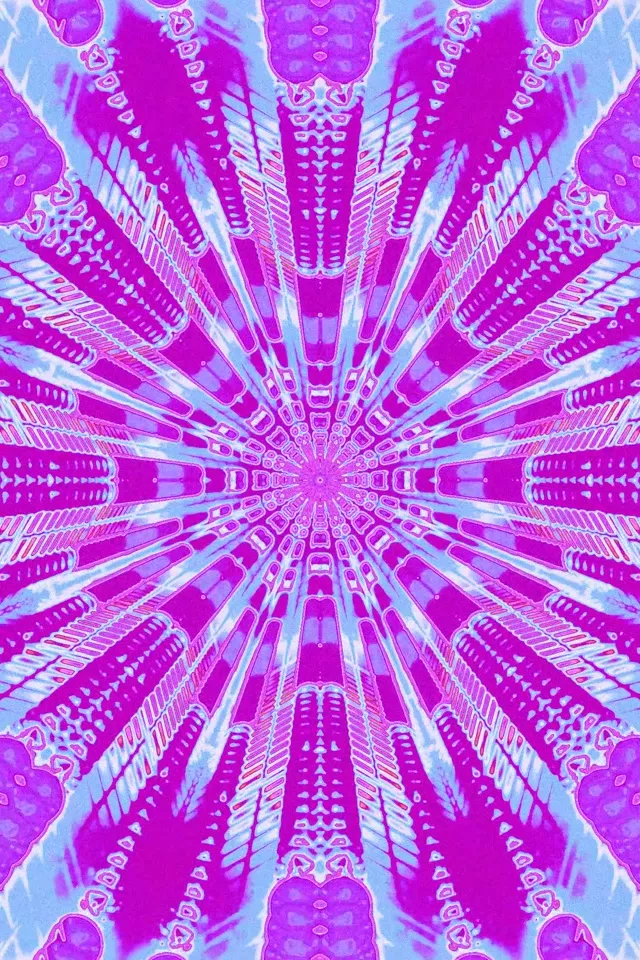 霓虹隧道万花筒爆裂 VJ Loop 2:3 照片竖屏 60fps 屏幕保护程序