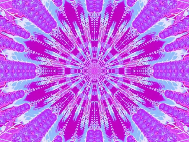 Explosión Caleidoscopio de Túnel Neón VJLoops 4:3 Clásico 60fps Protector de Pantalla