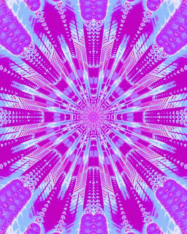 VJ Loop Túnel Neón Magenta Caleidoscopio Explosión 60fps 4:5 Instagram Salvapantallas