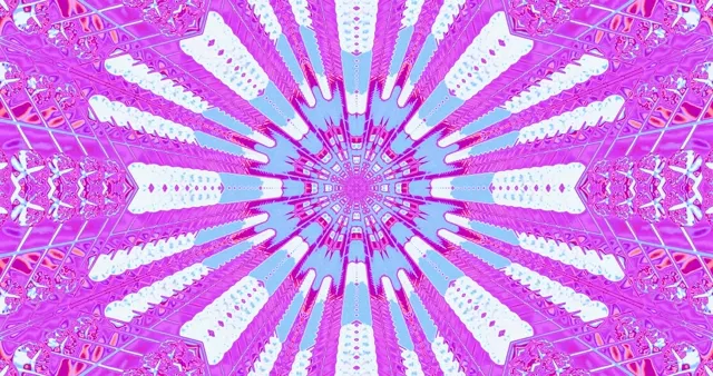 ネオントンネル ピンク パープル カレイドスコープ スクリーンセーバー 4K UHD 60fps VJループ