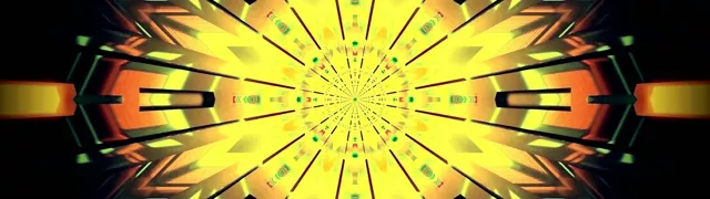 Neon Tunnel Kaleidoskop Eksplosion VJ Loop 32:9 Super Ultrawide 60fps Pauseskærm