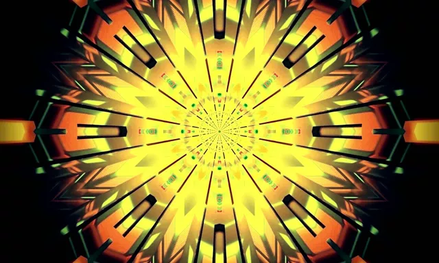 Vj loop Túnel de Neó Explosió Caleidoscopi 5:3 ample 60fps Protector de Pantalla