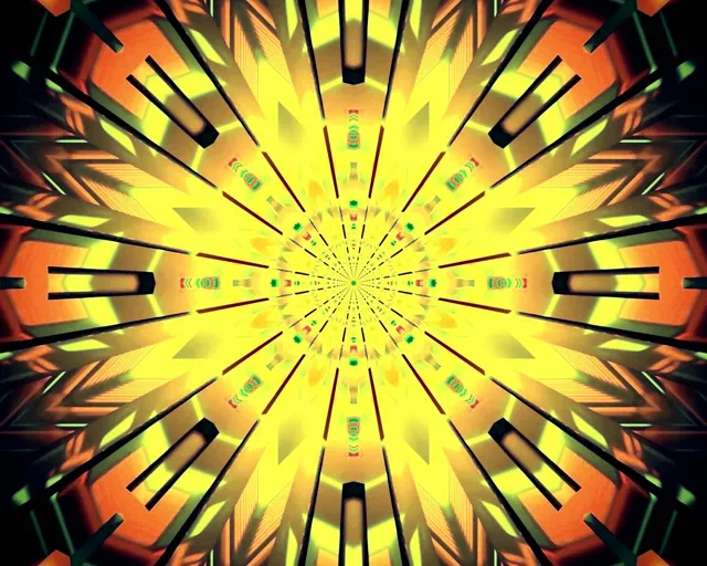 Neon Tunnel Pink Purple Kaleidoscope Burst VJ Loop 5:4 industrial 60fps Screensaver