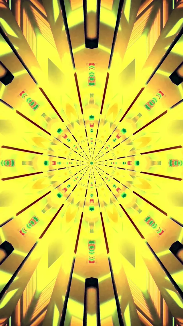 Neon Tunnel Pink Purple Kaleidoscope Burst Vj Loop 9:16 Reels 60fps Screensaver