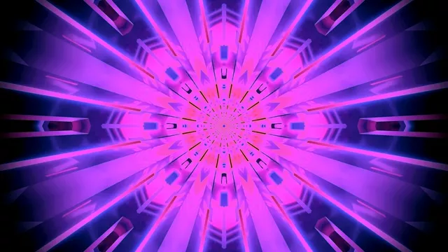 Neon Tunnel Pink Purple VJ Loop Screensaver PC 4K UHD 60fps