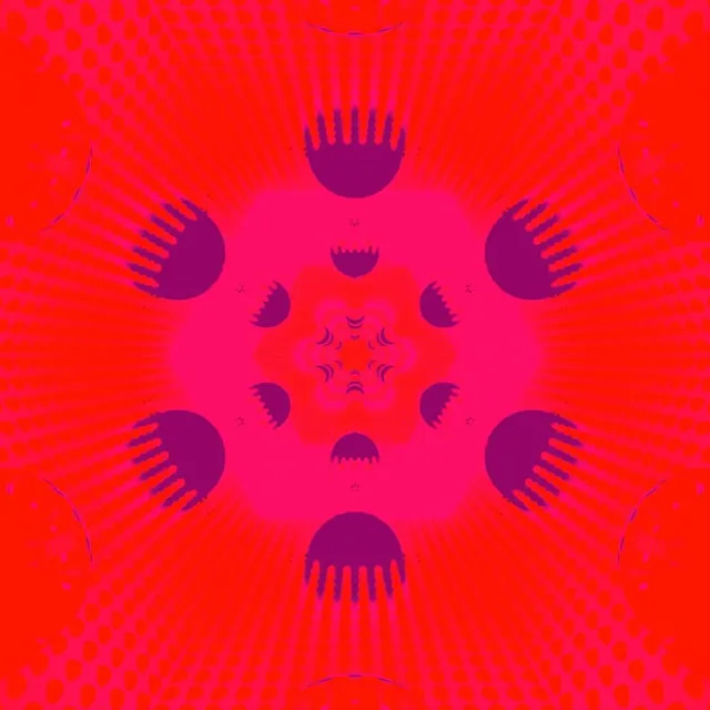Neon Tunnel Hexagon Kaleidoscope VJ Loop 1:1 Square 60fps Screensaver