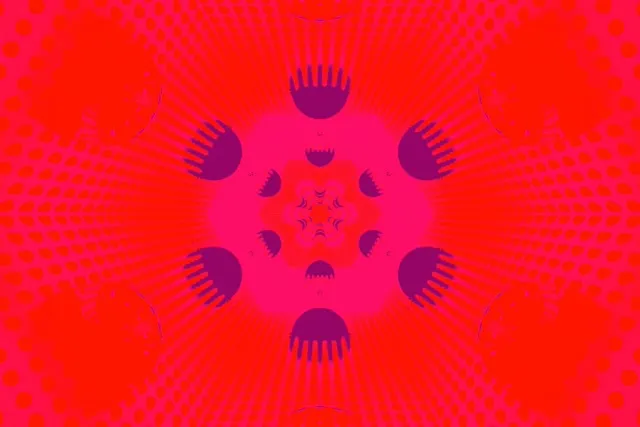 Neon Tunnel Sechseck Kaleidoskop 3:2 Surface 60fps Bildschirmschoner VJ Loop