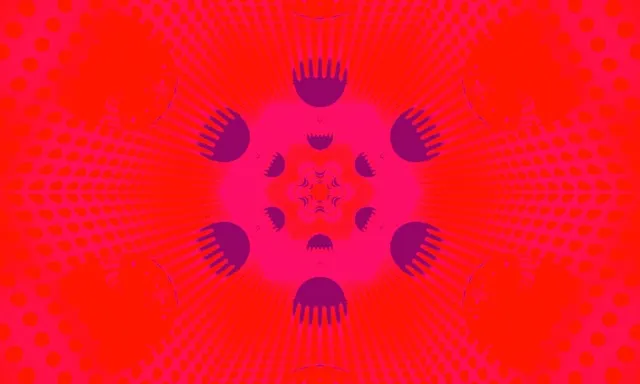 Neon Tunnel Hexagon Kaleidoscope 5:3 wide 60fps Screensaver Vj Loop