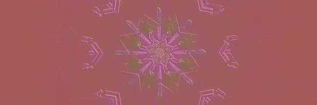 อุโมงค์นีออน เกล็ดหิมะชมพู 3:1 Triple Wide 60fps Screensaver VJLoops