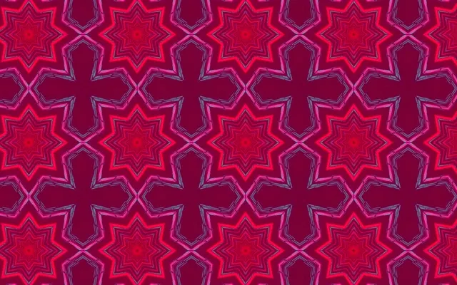 Tunel Neon Kaleidoscop Stea Burst VJ Loop 60fps 16:10 MacBook Screensaver