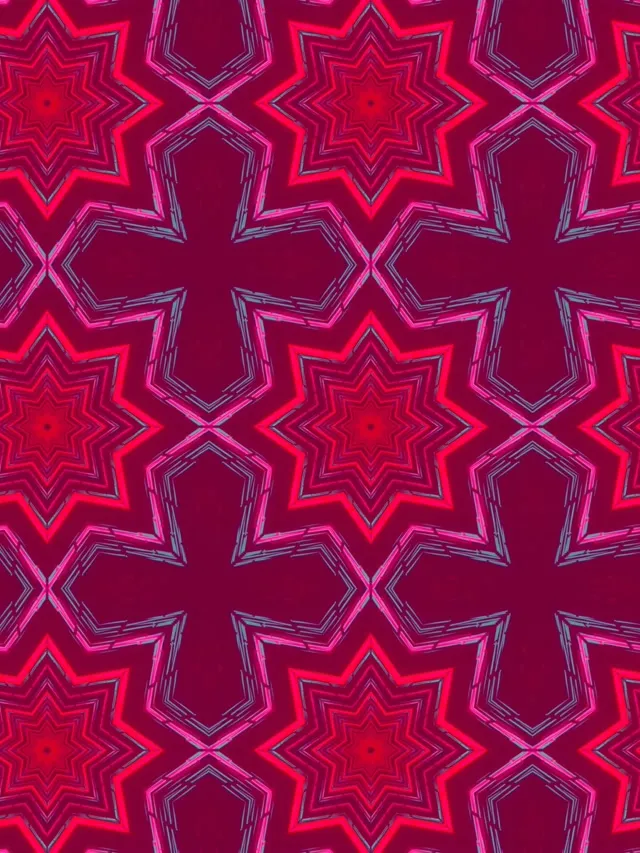 Neono Tunelis Žvaigždės Kaleidoskopas 3:4 iPad Portrait 60fps Ekrano Užsklanda VJ Loop