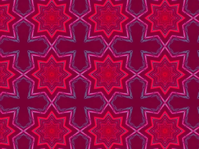 Neono Tunelis Žvaigždės Sprogimas Rožinis Raudonas VJ Loop 4:3 Classic 60fps Ekrano Užsklanda