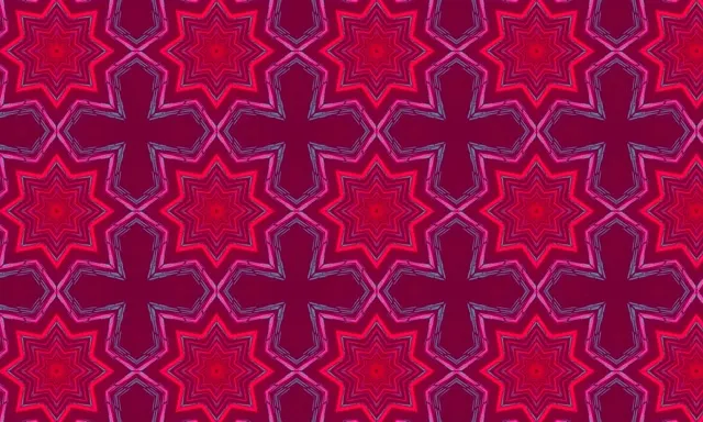 Neon Tonnel Ster Kaleidoskoop 5:3 Wyd 60fps Sluimerskerm VJLoops