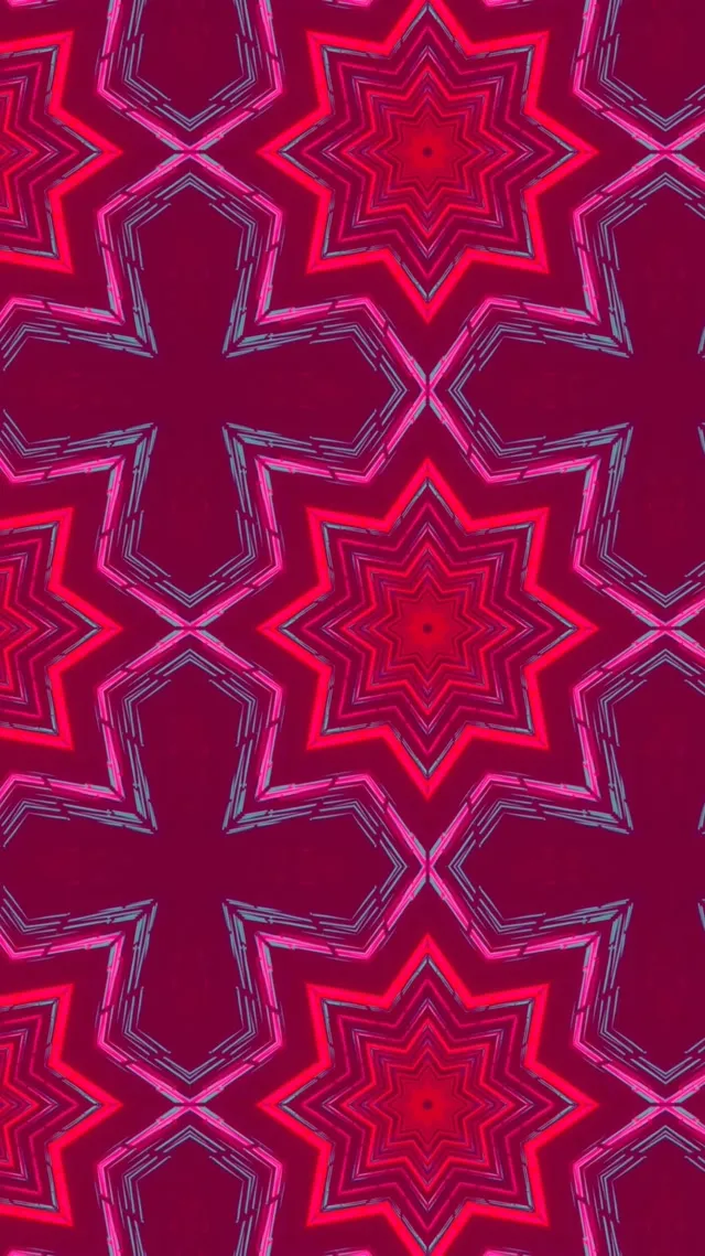 Tunnel Neon Stella Caleidoscopio VJ Loop 9:16 Reels 60fps Screensaver