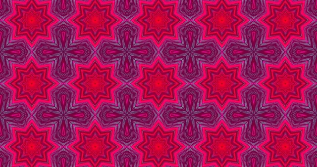 Túnel Neón Estrella Rosa Caleidoscopio Salvapantallas 4K UHD 60fps VJ Loop