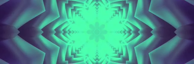 Pulsating Star Neon Tunnel 3:1 Triple Wide 60fps VJ Loop Screensaver