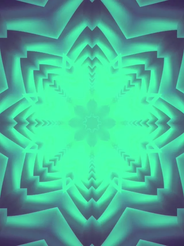 Pulsating Star Neon Tunnel | 3:4 iPad Portrait 60fps VJ Loop Screensaver