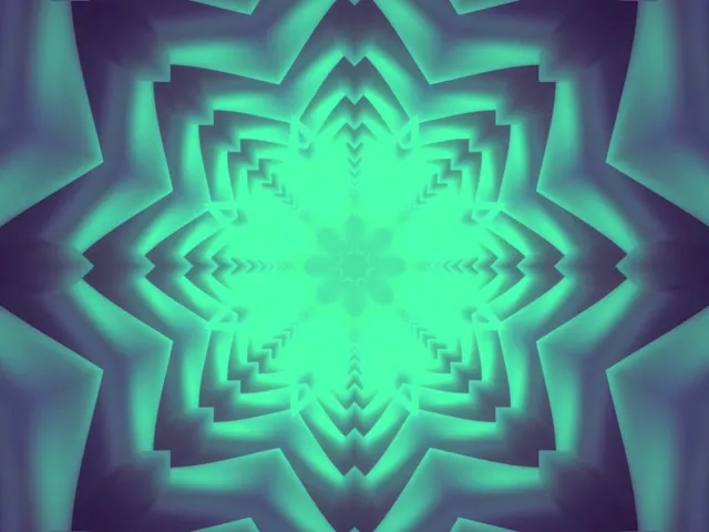Pulsating Star Neon Tunnel | 4:3 Classic 60fps VJ Loop Screensaver