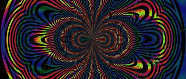 Neon Tunnel Spiral Kaleidoscope VJ Loop 21:9 Ultrawide 60fps Screensaver