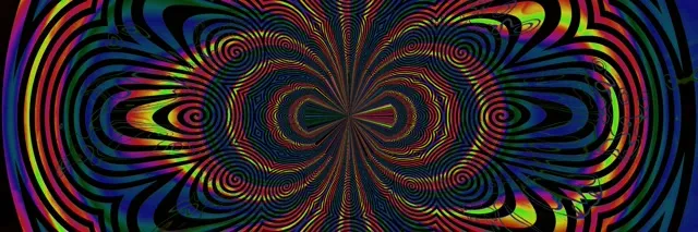 Neon Tunnel Spiral Kaleidoscope Vj Loop 3:1 Triple Wide 60fps Screensaver